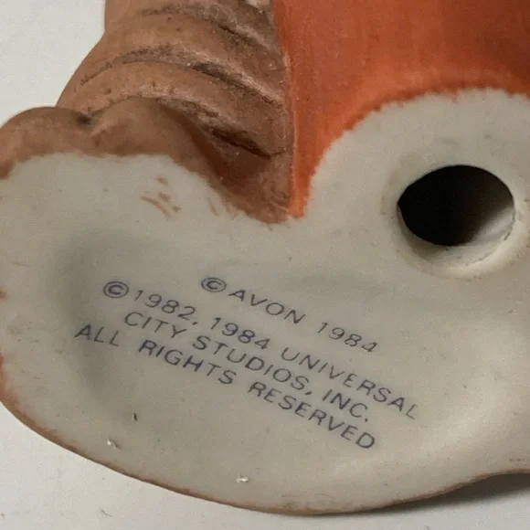 Vintage Avon Ceramic 1984 ET Figure Extra Terrestrial Flowers Mini 2.5” Figurine - Picture 6 of 6